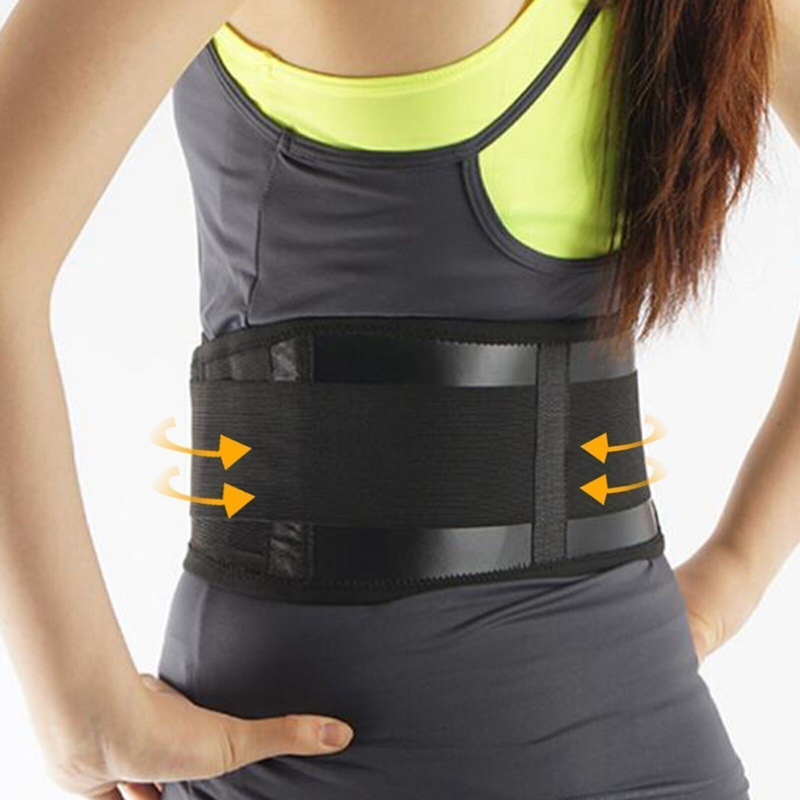 Spontaneous Self heating Adjustable Hook & Loop Waist Protector Lumbar Support