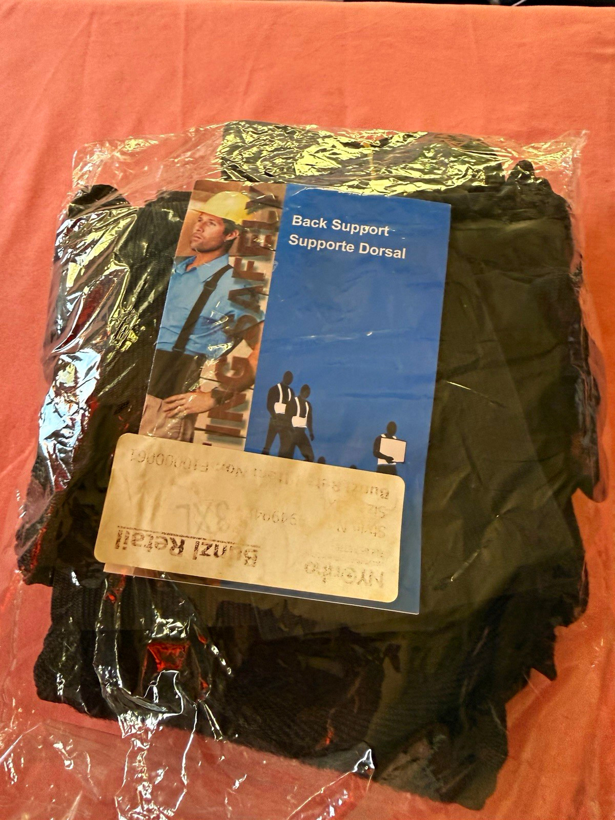 Back Support Brace Black Size XL Unisex Adults Back Support MPN 190006011