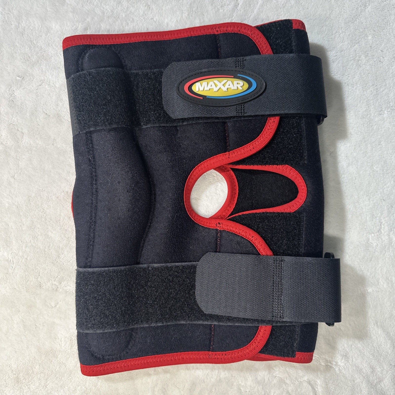 Maxar Wrap-around Knee Brace Size Large Black And Red ITA-MED SF USA
