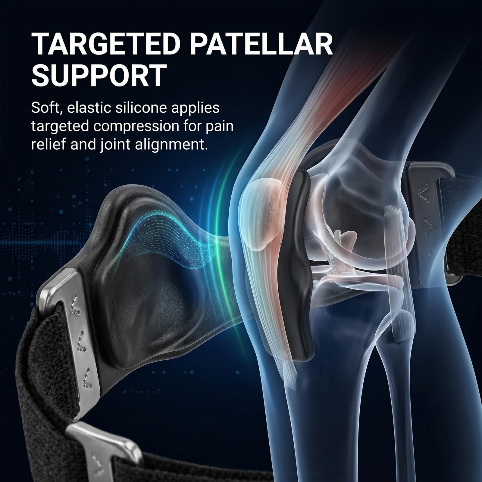 Stryde Precision Knee Strap – Premium Stryde Knee Strap with Silicone Lock-Po…