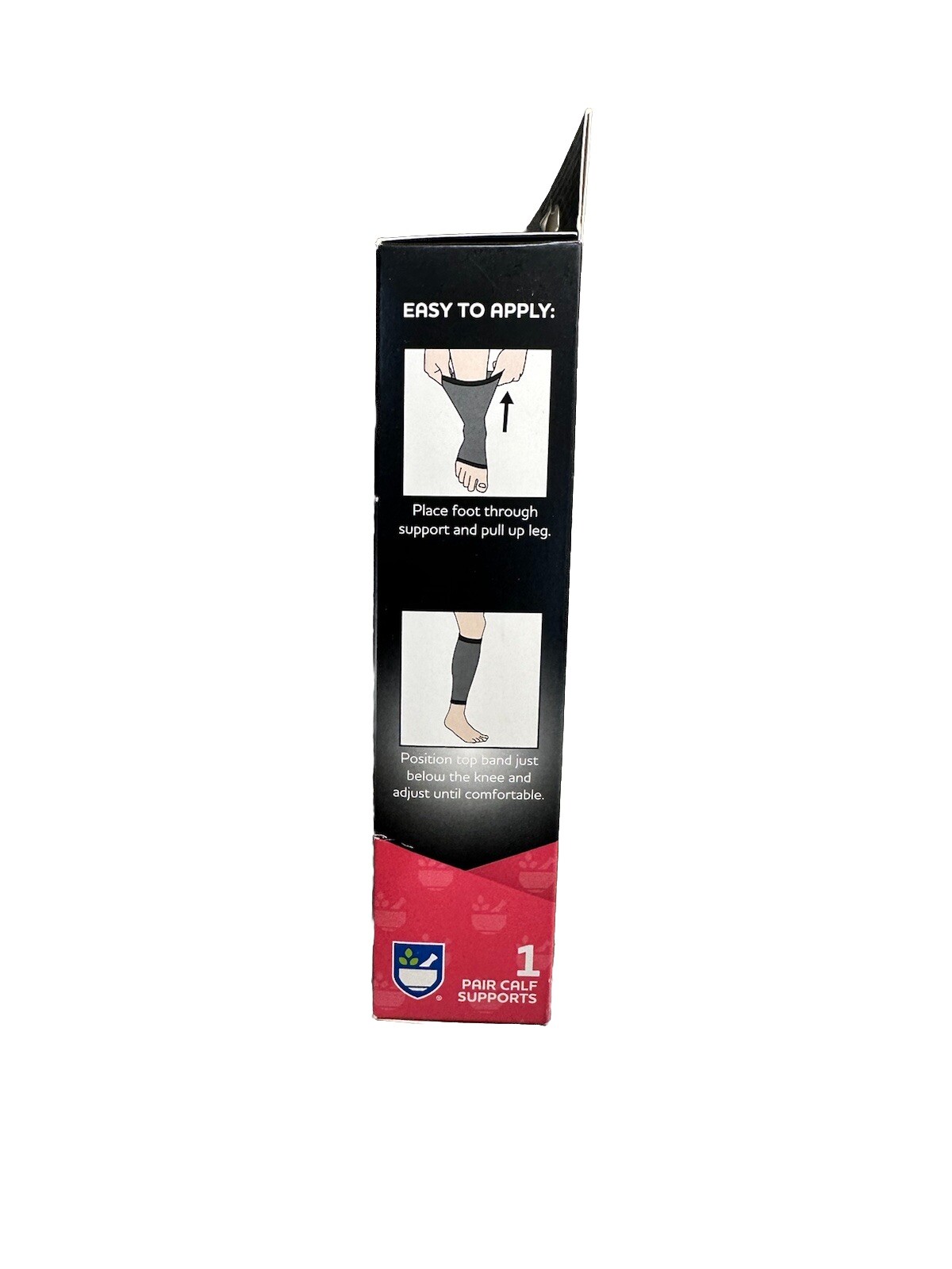 Rite Aid Compression Calf Sleeves Support for Sore, Weak, and Injured Calves S/M