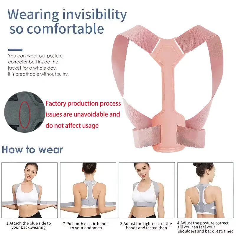 Lumbar Support Posture Corrector Corset Adjustable Ergonomics Spine Posture.