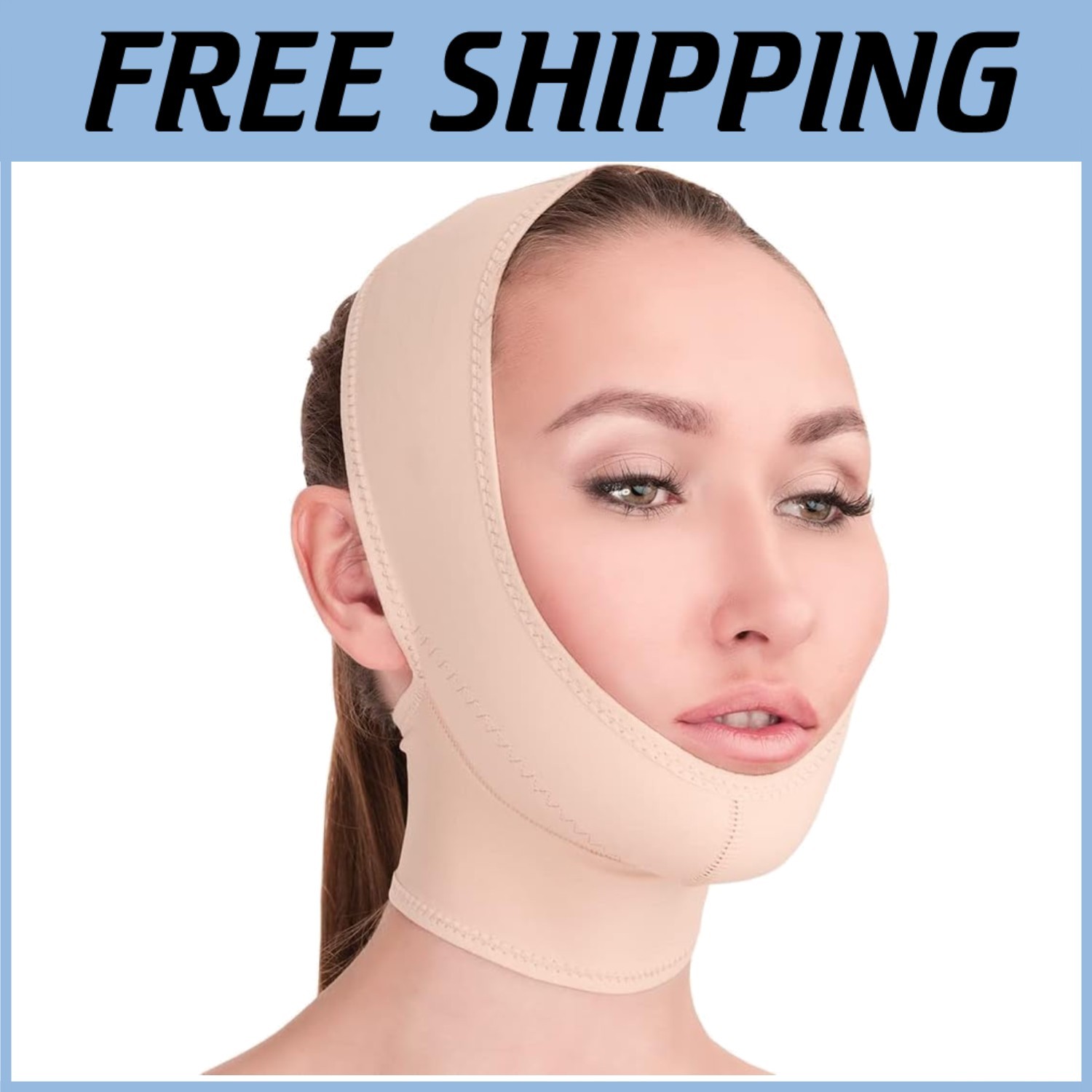 Post-Surgical Chin Strap Bandage – Neck Compression Wrap