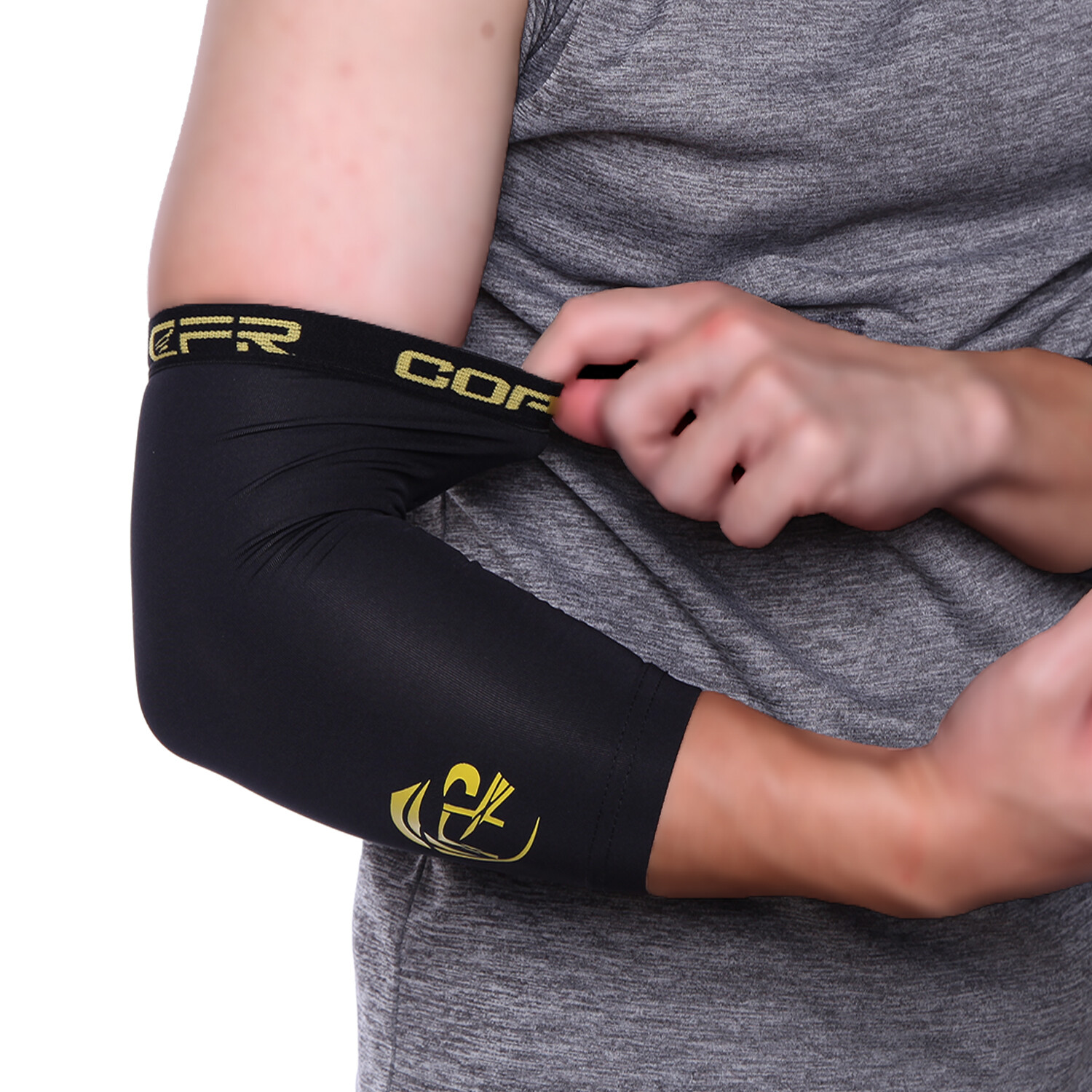 Copper Knee Sleeve Compression Brace Support Joint Pain Arthritis Relief S-2XL