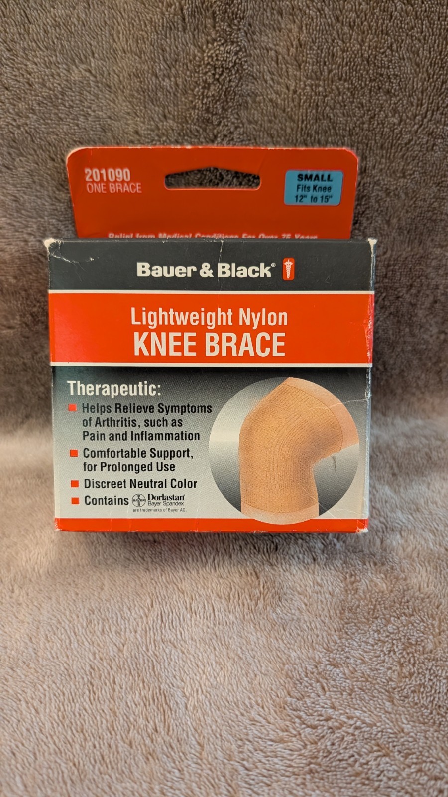 BAUER & BLACK LIGHTWEIGHT NYLON KNEE BRACE