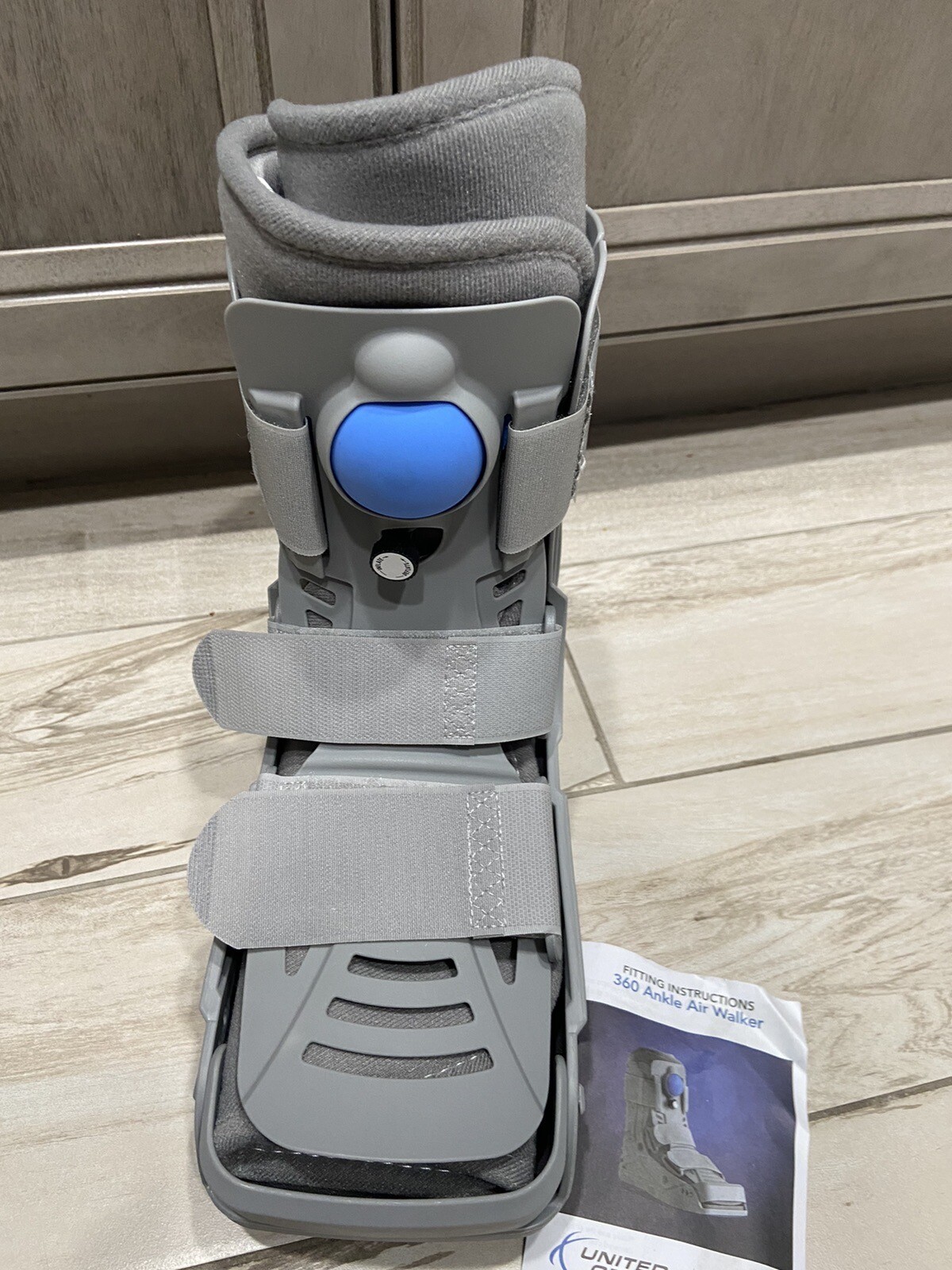 United Ortho 360 Air Walker Ankle Fracture Boot, Medium , Gray Color