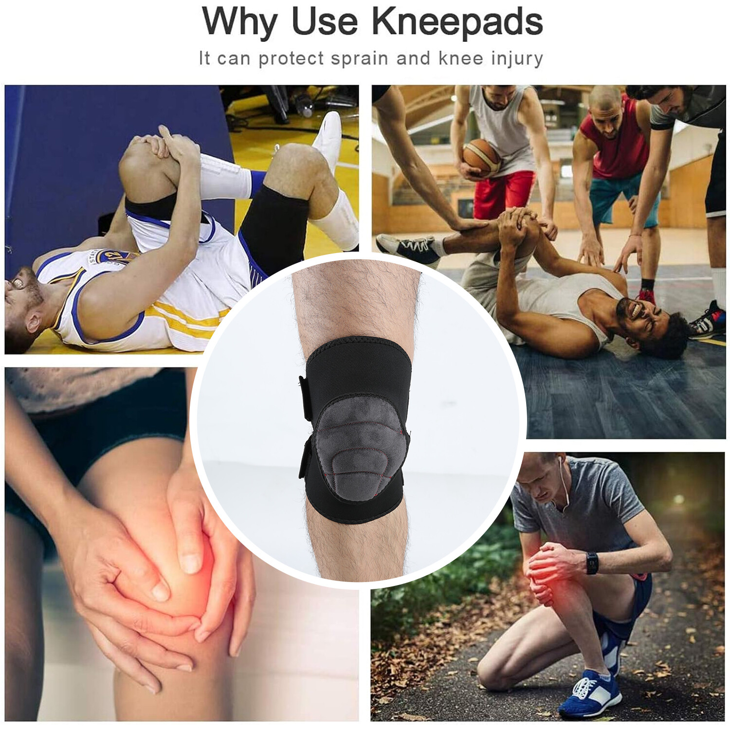 US Pressurize Knee Brace Pad Patellar Tendon Support Strap & Gel Pad Knee Pain