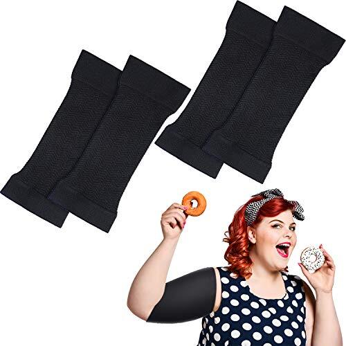 2 Pairs Arm Slimming Shaper Wrap Sports Fitness Compression Sleeve for Women