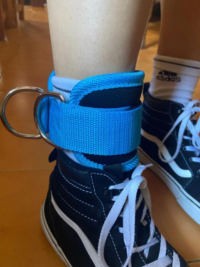 Double D-ring Ankle Straps – Gym Support for Glutes, Legs & Strength Training