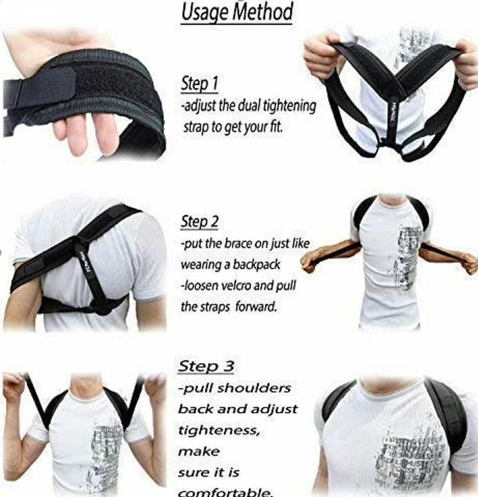 Adjustable Posture Corrector Back Shoulder Support Correct Brace Belt Men Women