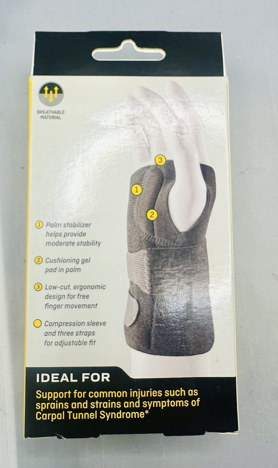 FUTURO Compression Stabilizing Wrist Brace, Right Hand, S/M