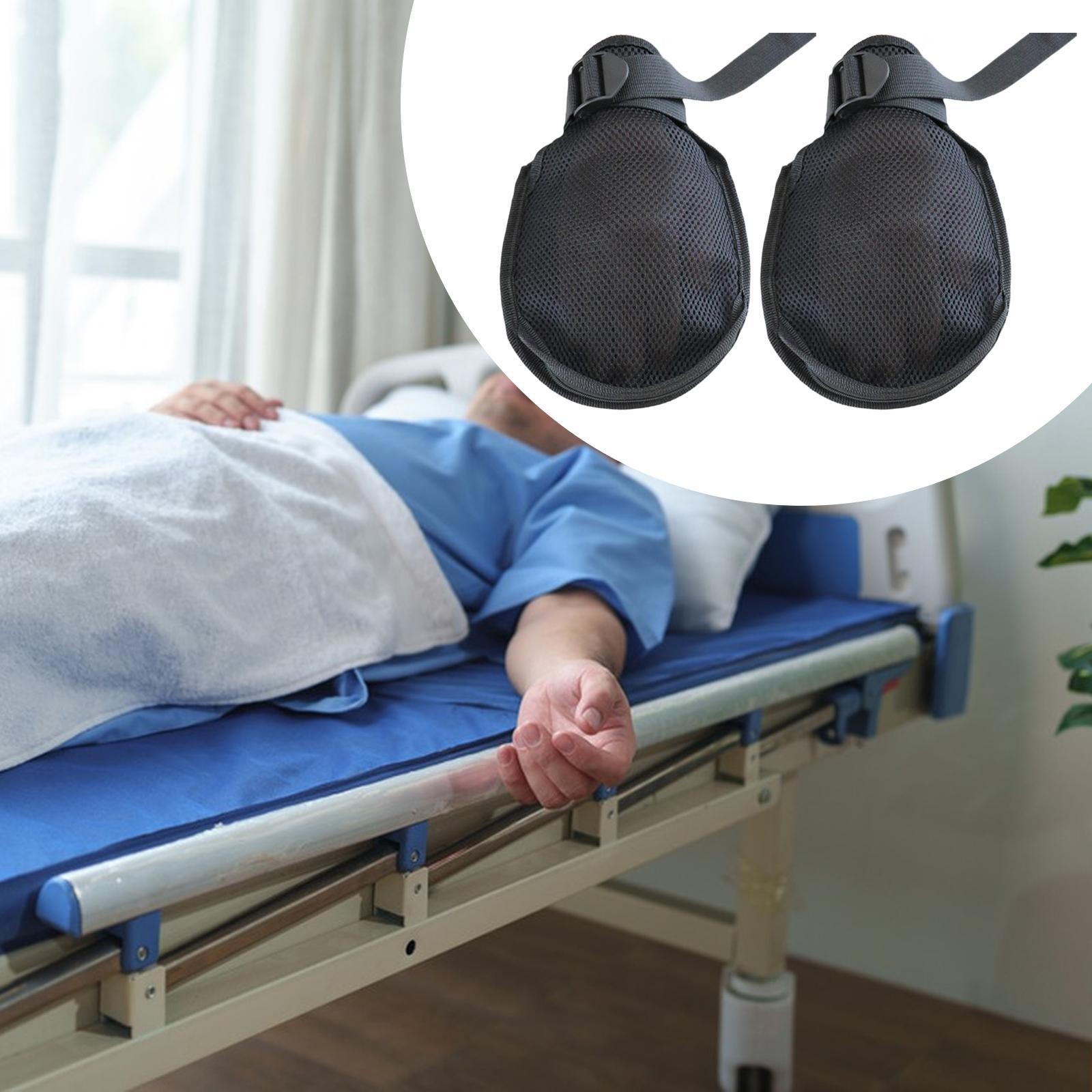 Restraints Gloves Lightweight Soft Zipper Finger Control Mitts for Patients