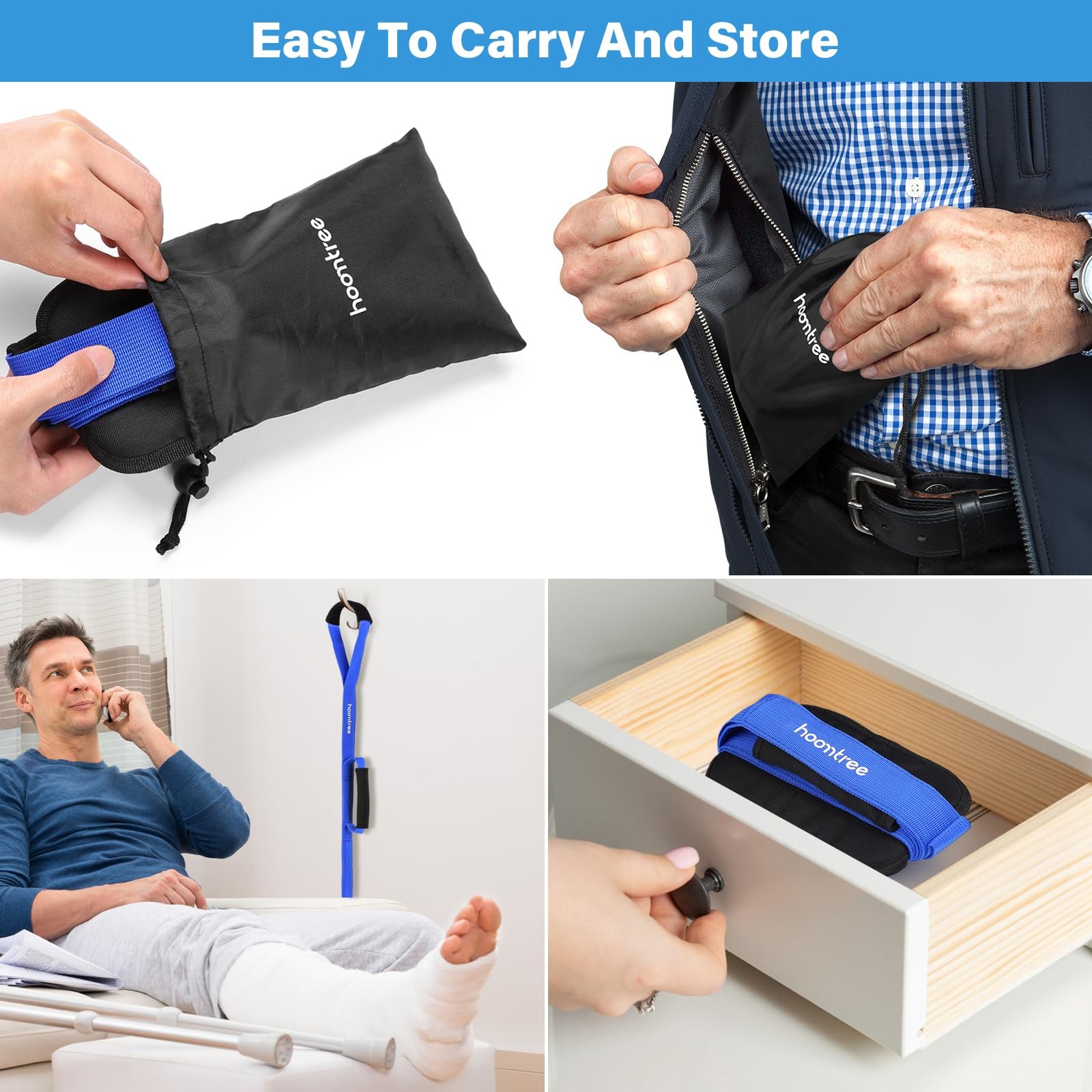 39 Inch Long Leg Lifter Strap With Padded Handgrips And Foot Looprigid Leg Lifte
