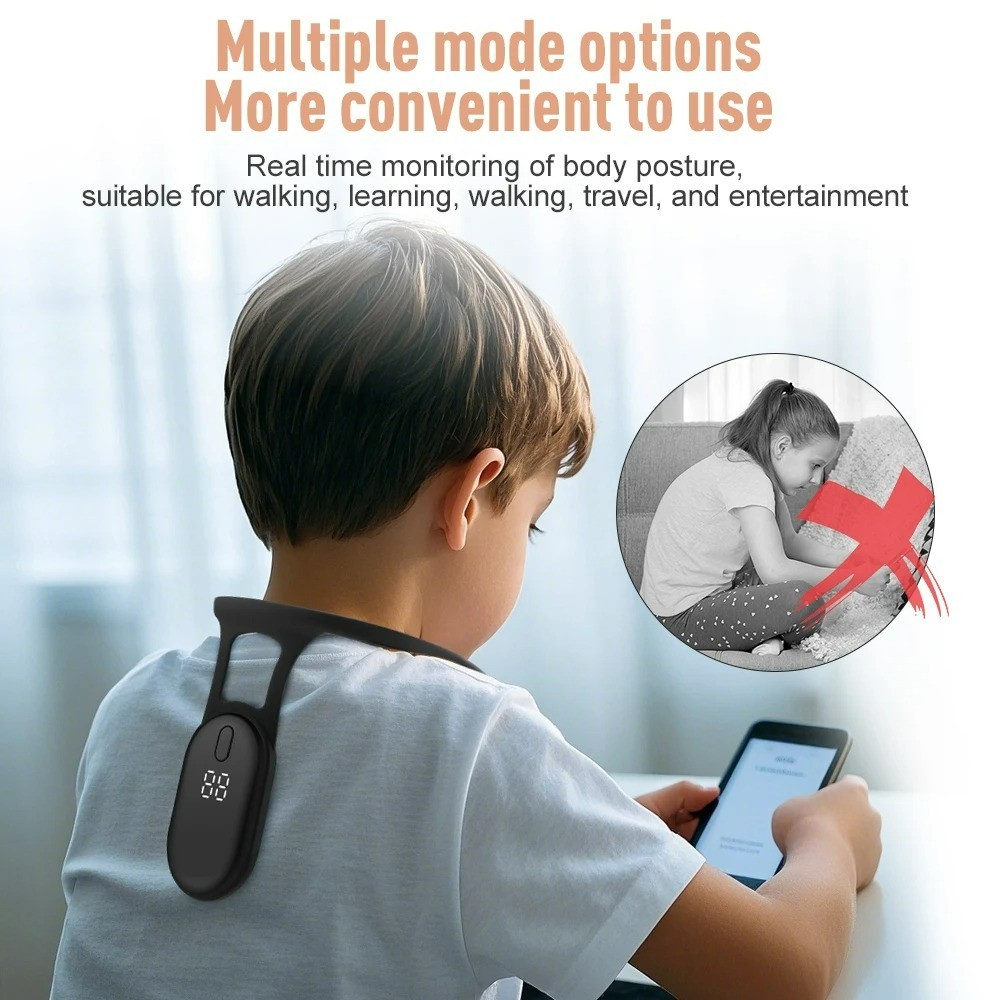 Smart Posture Corrector Trainer Vibrating Reminder Back Support USB Recharge
