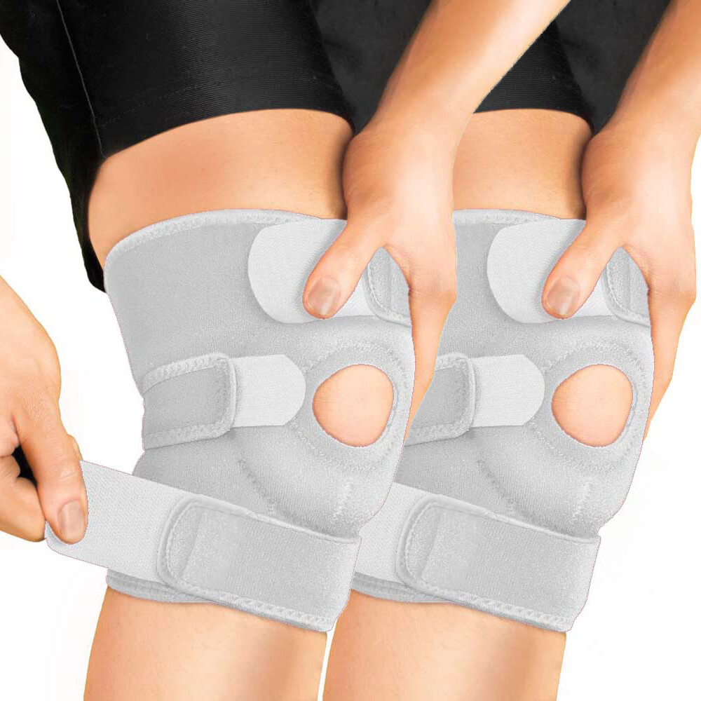 Knee Support Brace Stabilizers & Patella Gel Pad Meniscus Wrap Joint Pain Relief