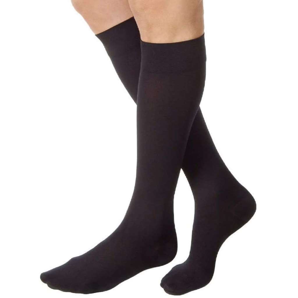 JOBST Relief Knee High Closed Toe 15-20mmHg (Black) Large