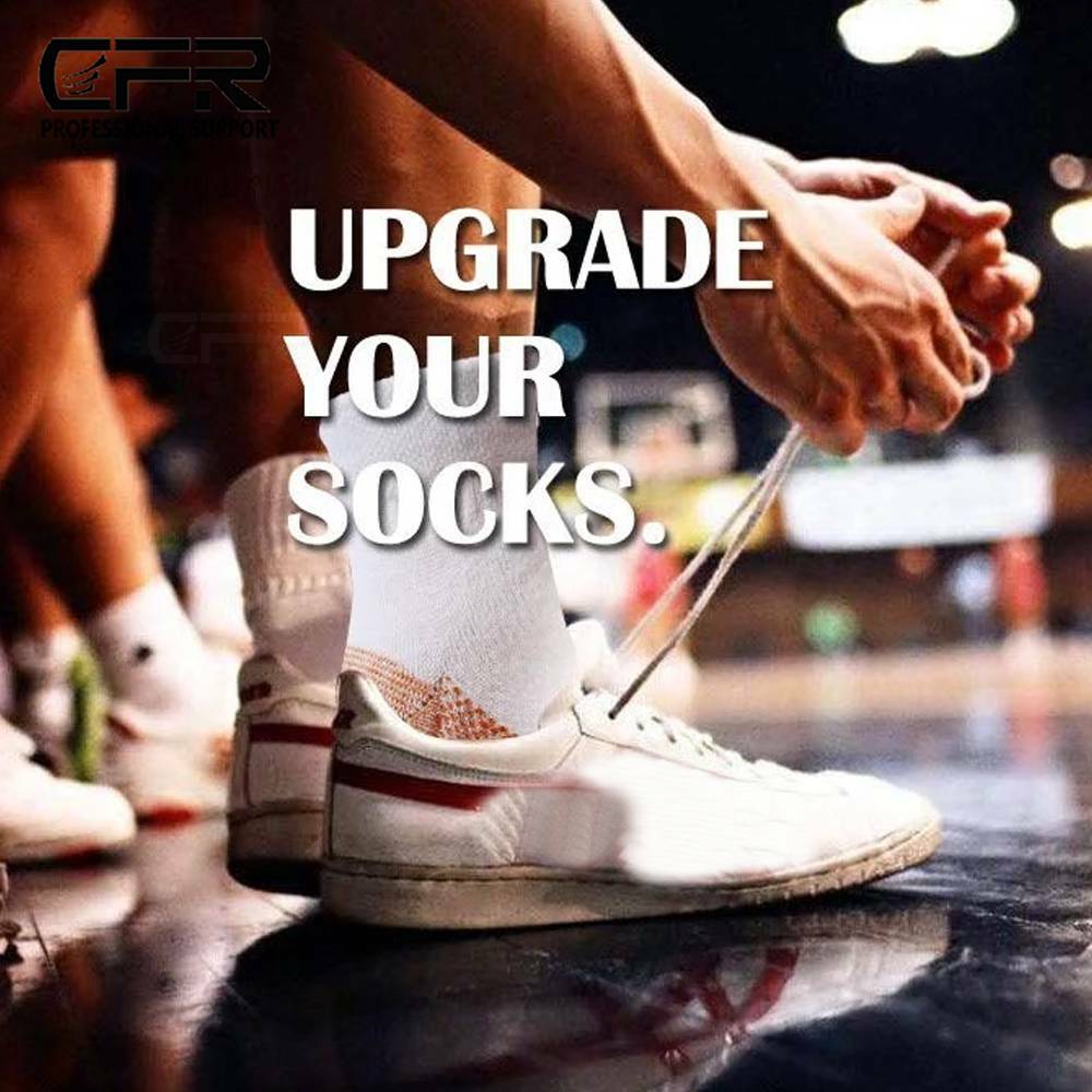 1/2/3Pairs Copper Compression Socks Plantar Fasciitis Arch Ankle Running Support