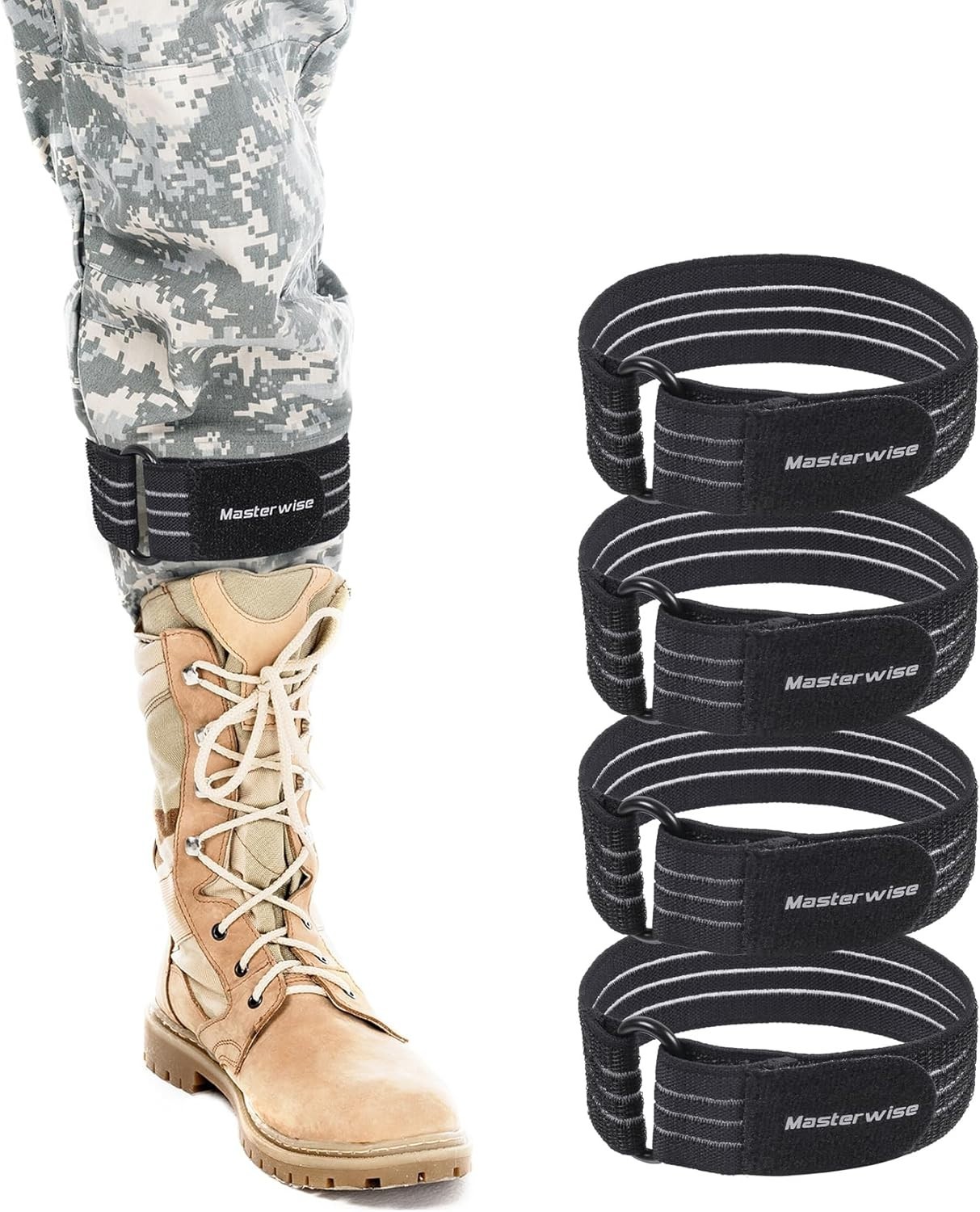Adjustable Elastic Ankle Straps, Boot Straps for Cowboy Boots, Pant Leg Straps f