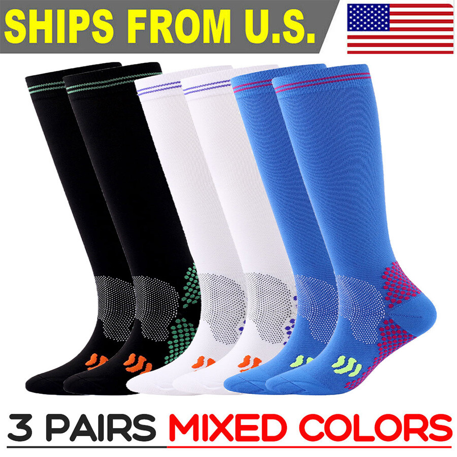 20-30 mmHg Medical Compression Socks Women Men for Swelling Edema Varicose Veins