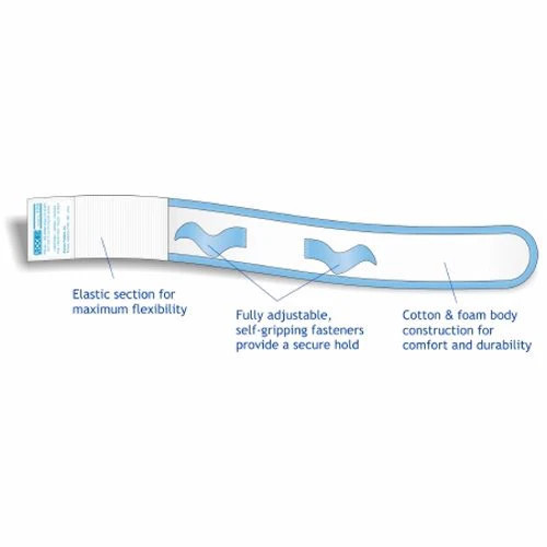 McKesson, Heel Protector One Size Fits Most Black Blue, 1 Each, Black / Blue