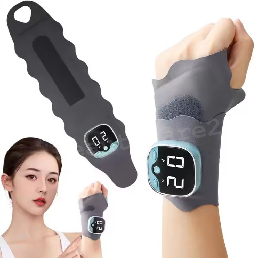 Electric Heating Wrist Massager 3 Levels Hot Compress Massage Wrist Guard Band