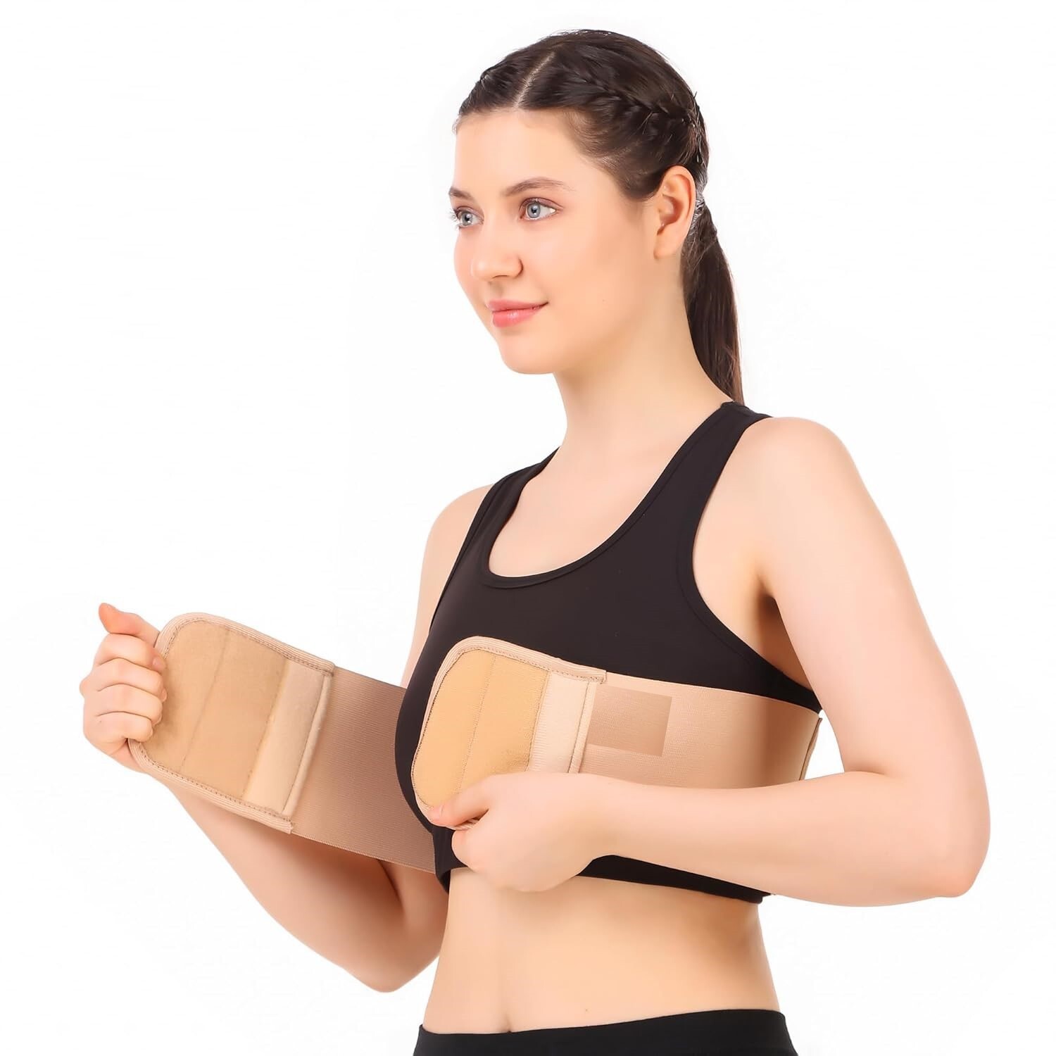 Chest Rib Belt Elastic Wrap Injury Binder Compression & Support Brace for M & F