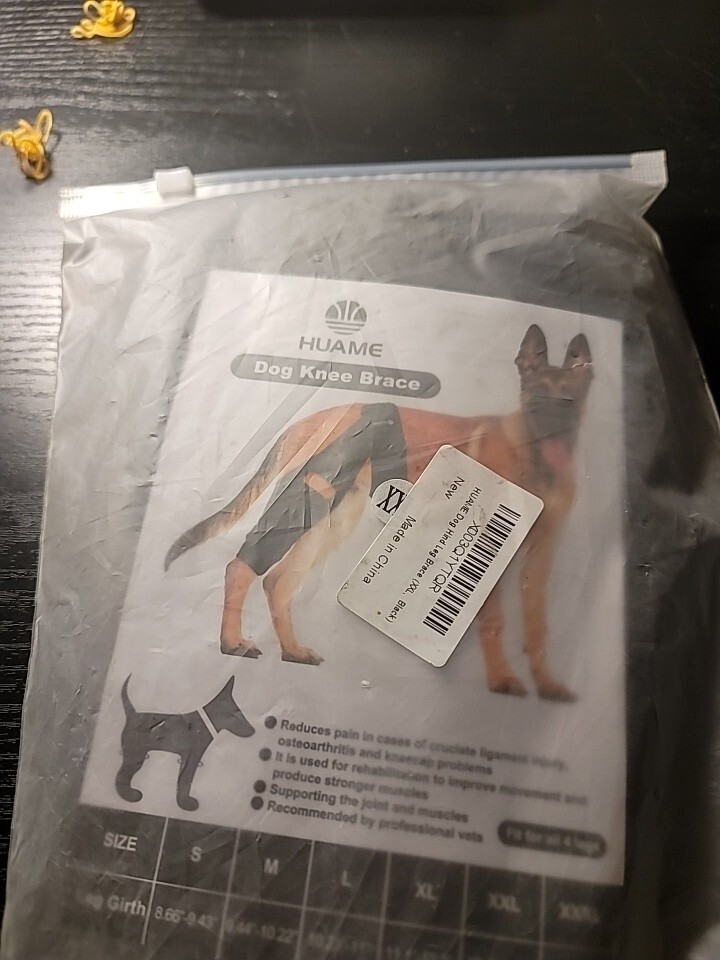 Dog Knee Brace Right Leg 2XL 40-55 Pound Weight New