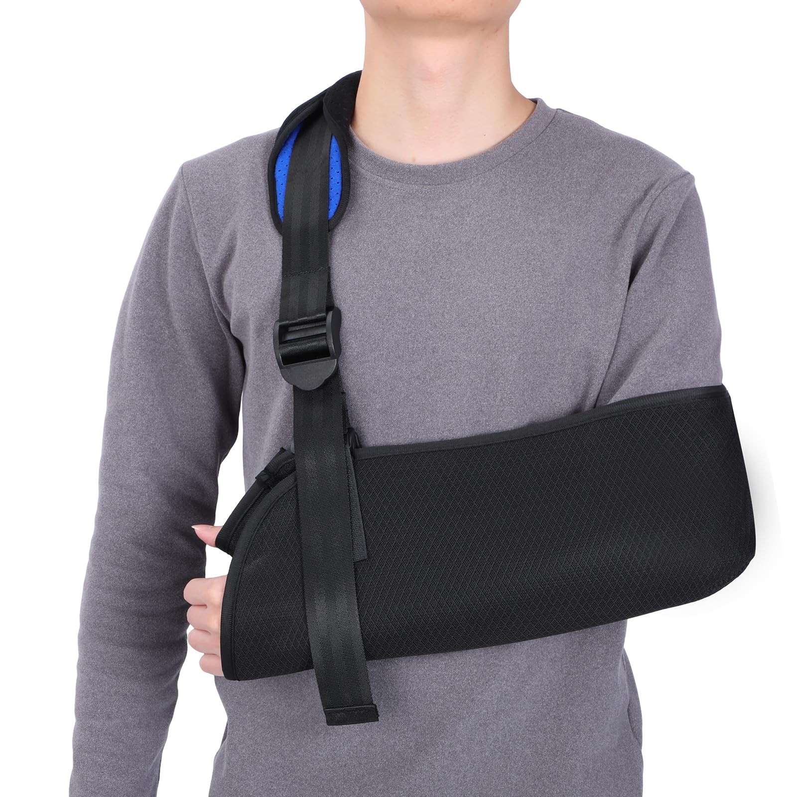 Arm Sling Shoulder Immobilizer Breathable Brace Left Right Injury Support