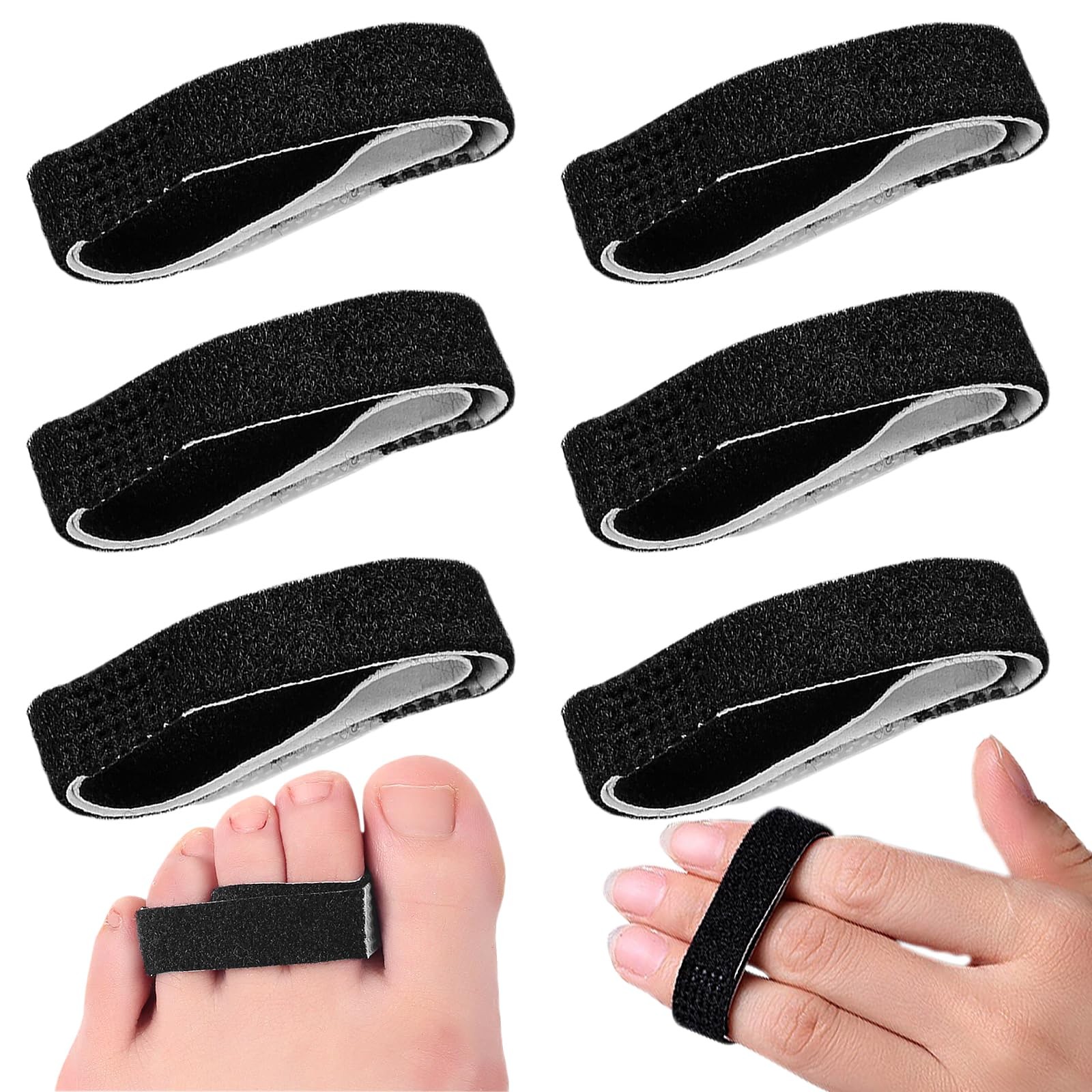 Tape Finger Straps Reusable Toe Straighteners for Curled Toes Fingers Support