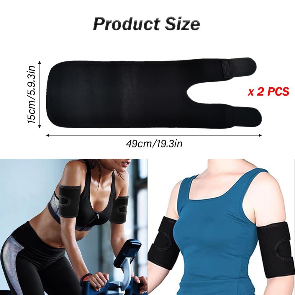 2PCS Arm Compression Sleeve Bicep Brace Tendonitis Support Upper Arm Band