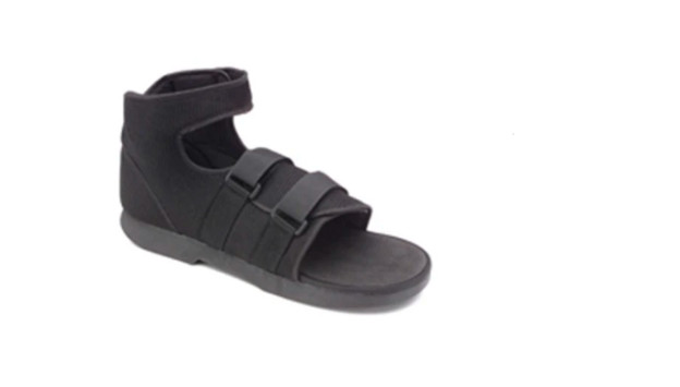 Darco – Post-Op Hi-Top Shoe, Nylon/Mesh, Black, Men’s Large – Size 10.5-12