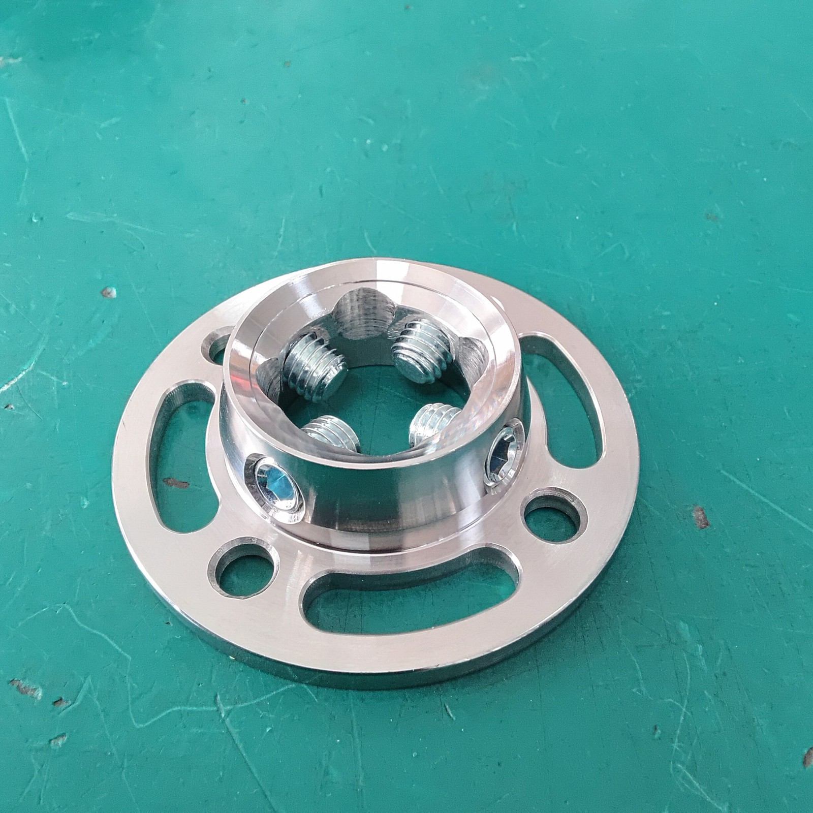 Adjustable Rotating Prosthetic Adapter Plate Round Connector Aluminum Steel