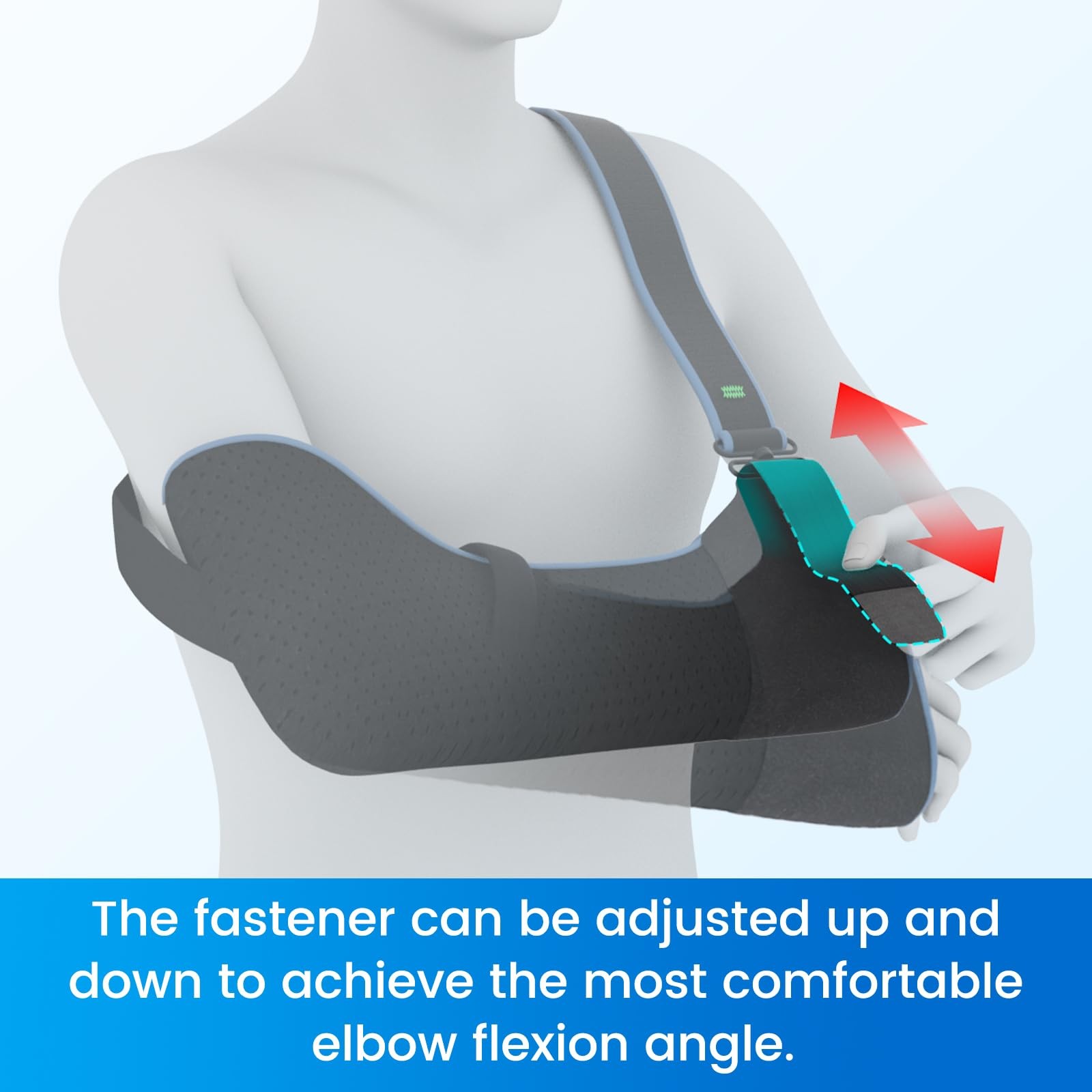 Arm Sling Shoulder Immobilizer for Women and Men, fit Left or Right Arm – Rot…