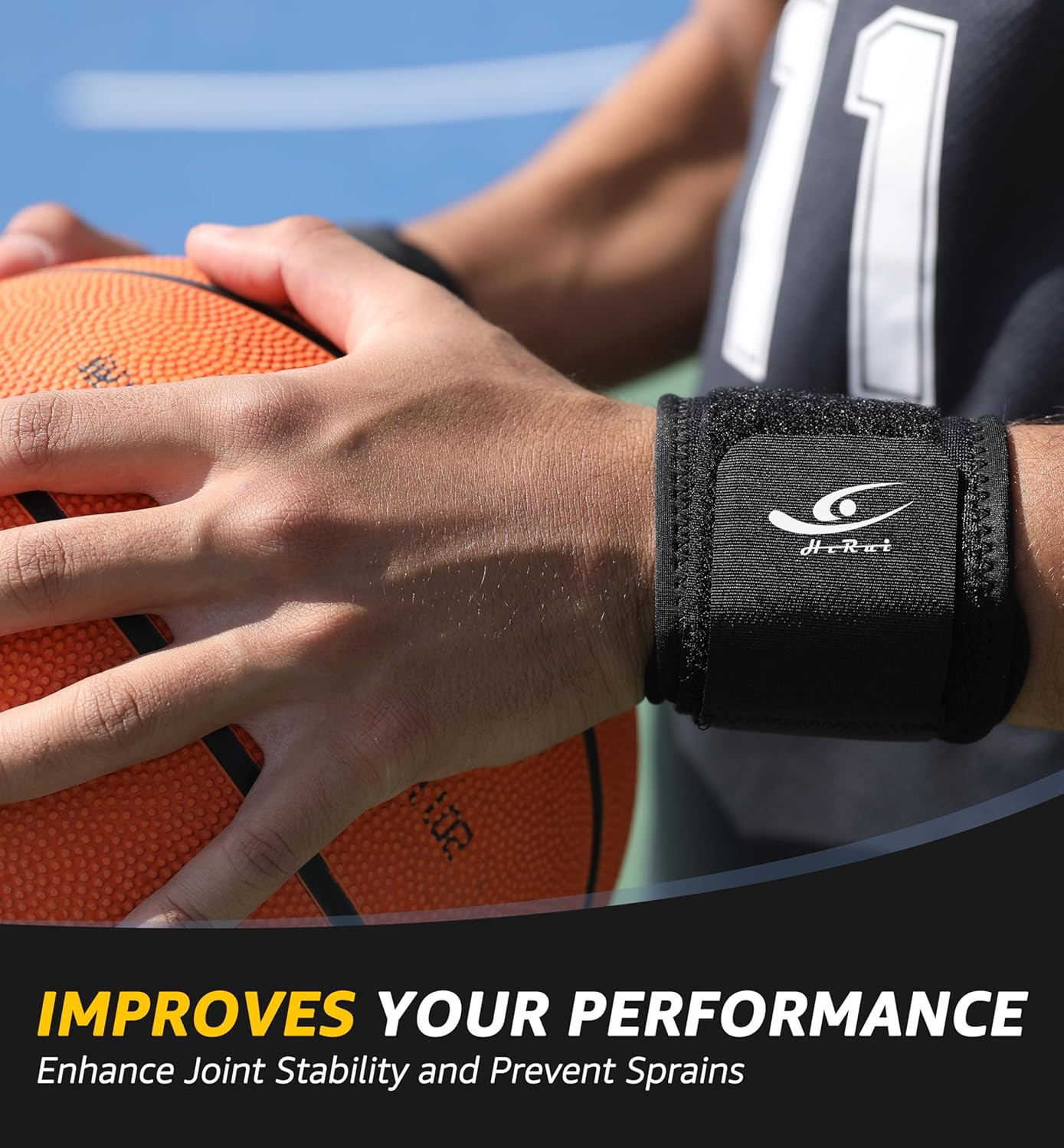 Wrist Compression Strap Wrist Brace Wrist Wraps for Fitness, Weight Lifting, Ten