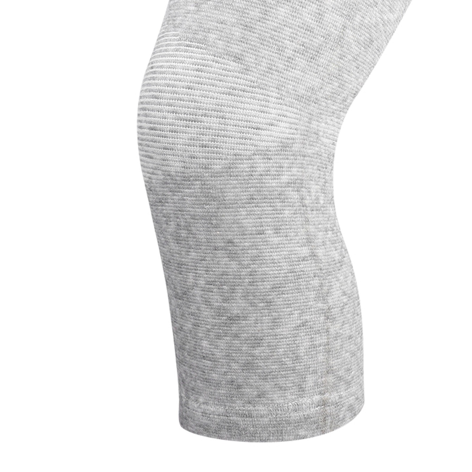 1 Pair Elastic Bamboo Knee Protector Carbon Fiber Sleeve (Gray L)
