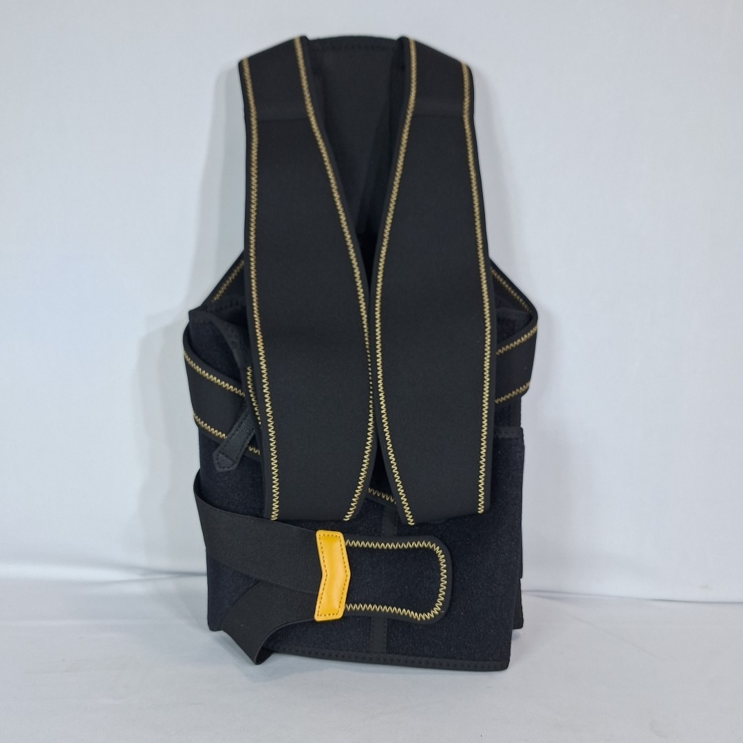 Kepwaa Back Brace Posture Corrector For Men And Women Adjustable Black Medium