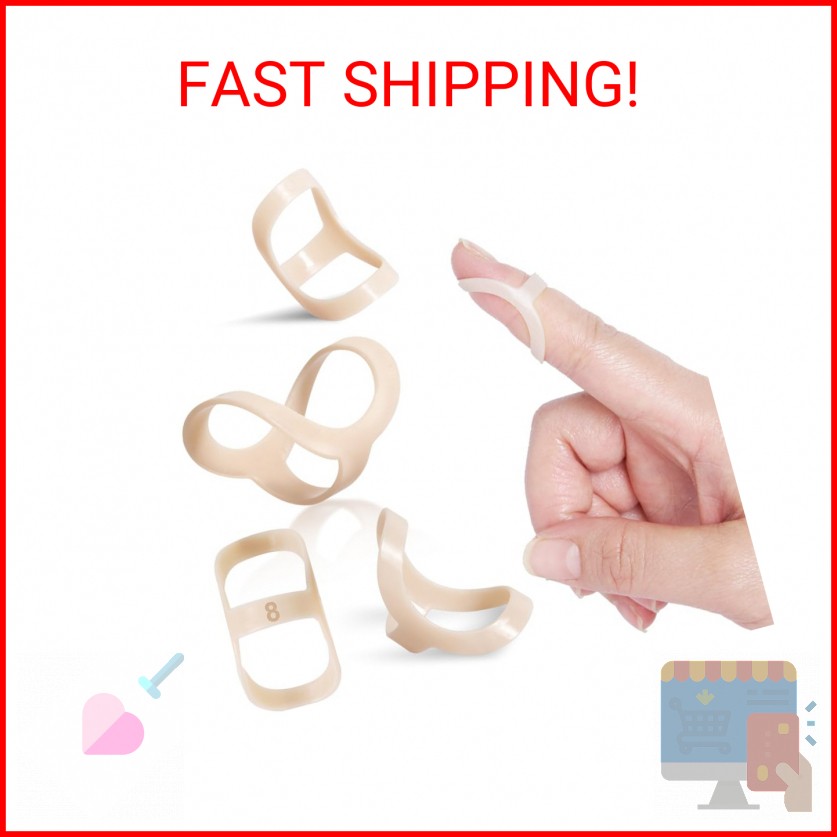 UAKIKAU Oval Finger Splint 8 pcs, Finger Splints for Arthritis, Mallet Finger, T