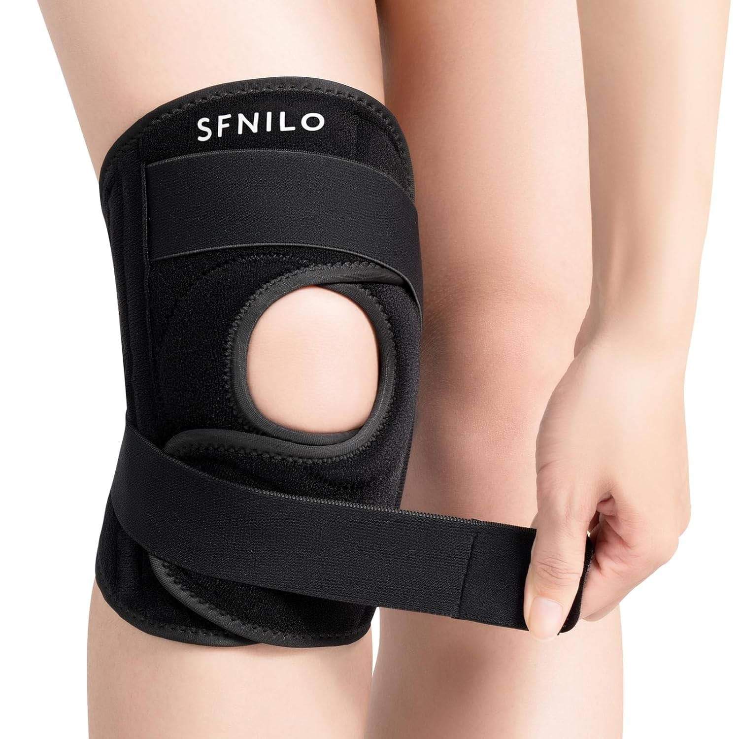 Knee Brace for Knee Pain & Arthritis,Meniscus Tear,Black,Large | Adjustable K…