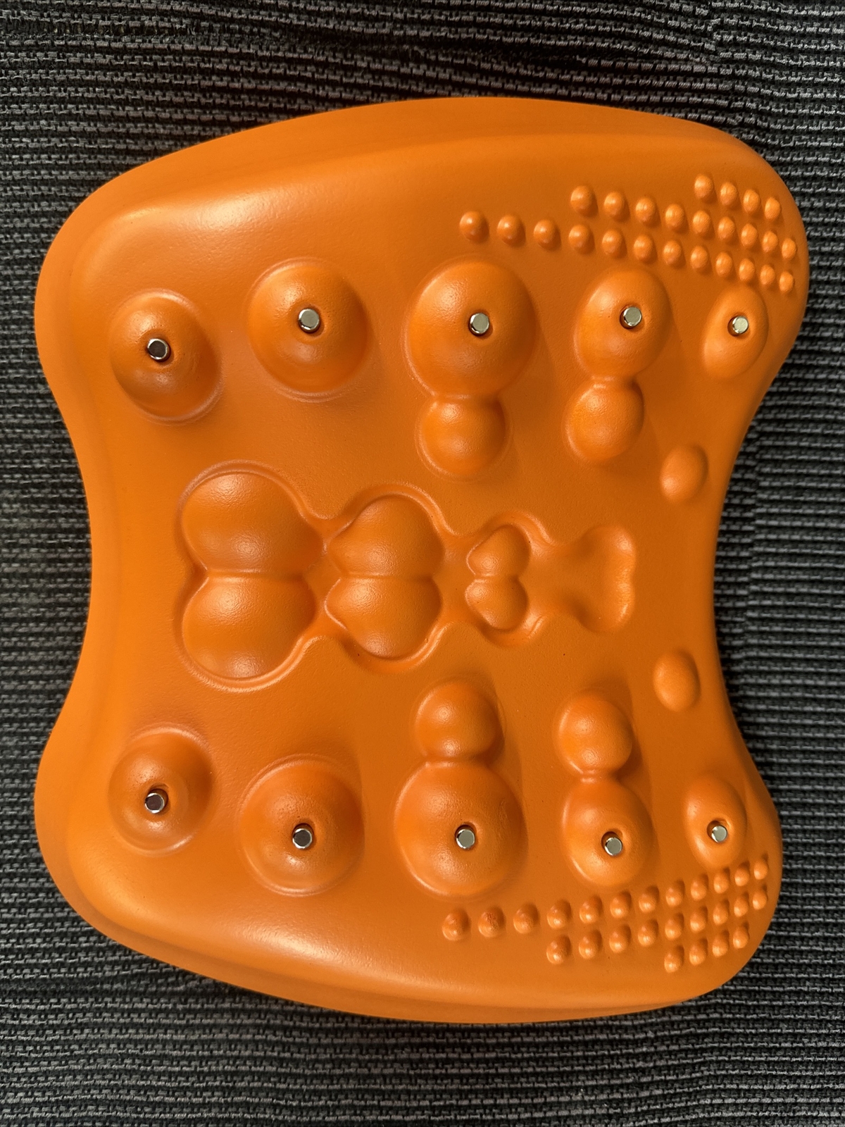 Lumbar Support Pillow For Lower Back Pain Relief Stretcher Massager Orange
