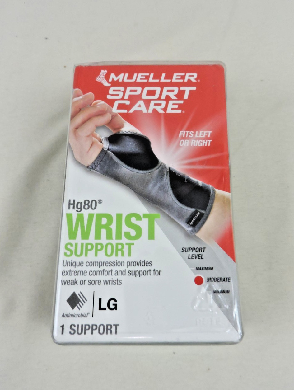 Mueller Sports Medicine Hg80 Wrist Support, Black, Large