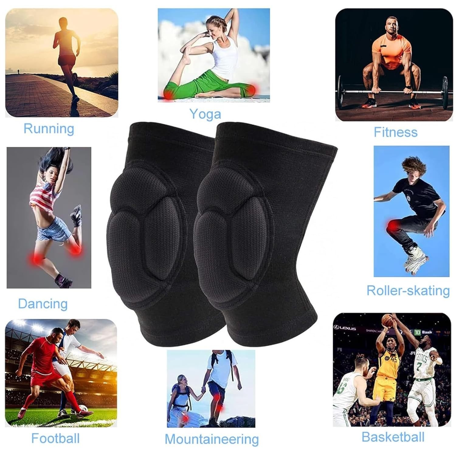 Knee Pads, Collision Avoidance Knee Sleeve for Men Women, Large | Garden, Gar…