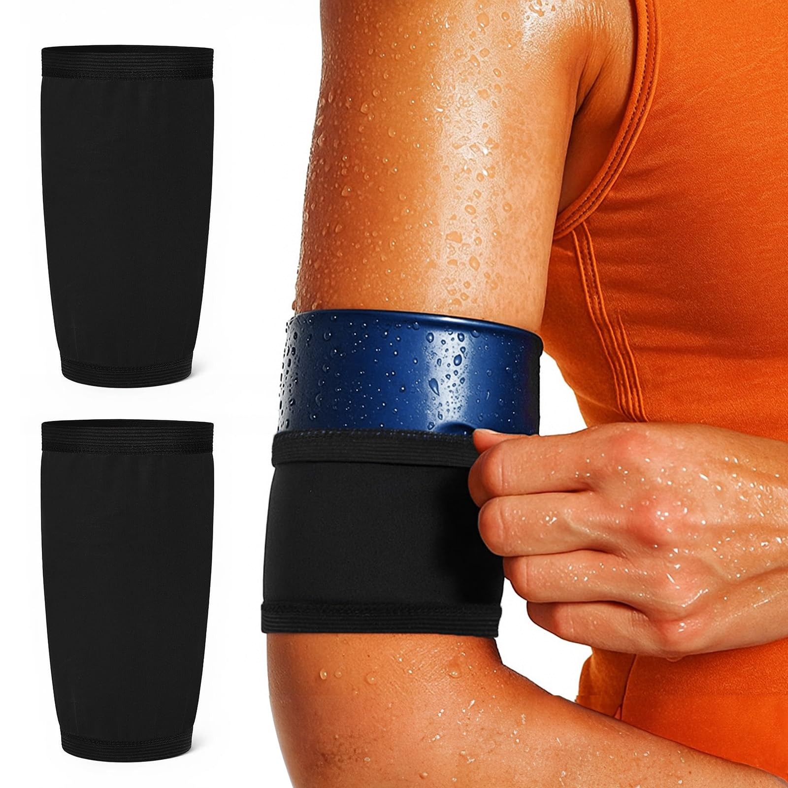 2 pcs Women’s Arm Trimmers Slimming Arms Sleeves Sport Arm Shapers Sweat Band…