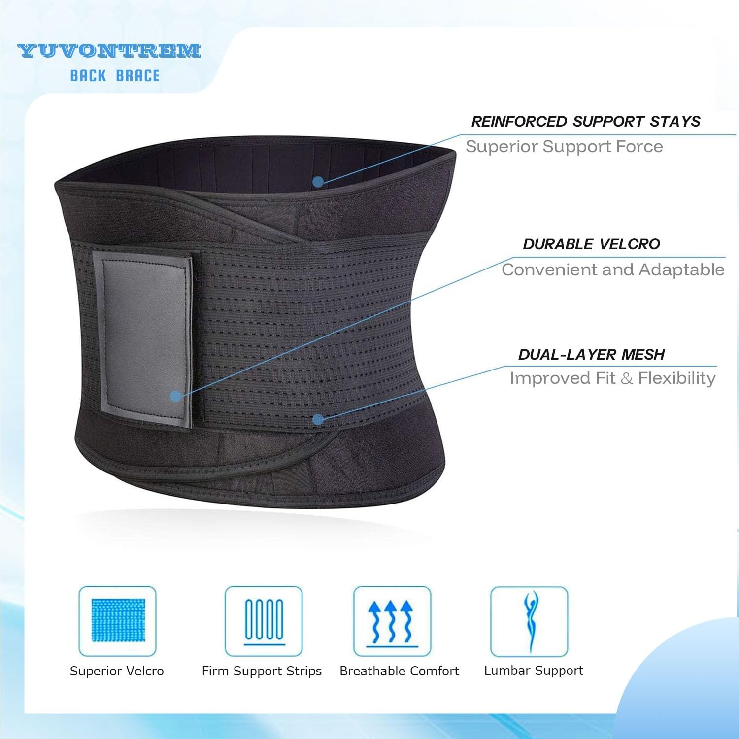 Back Brace for Lower Pain – Breathable Body Shape Braces Gym &…