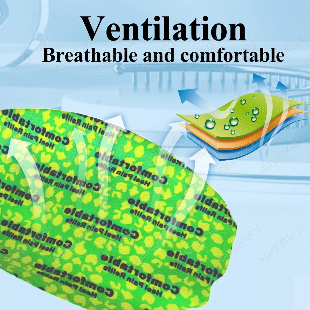 Half Orthopedic Foot Care Insoles Latex Soft Cushion Heel Spur Pain Relief Arch
