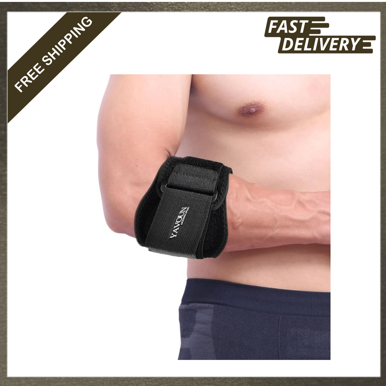 Forearm Wraps for Pain, Tennis Elbow Brace Tendonitis Support Adjustable Elbow