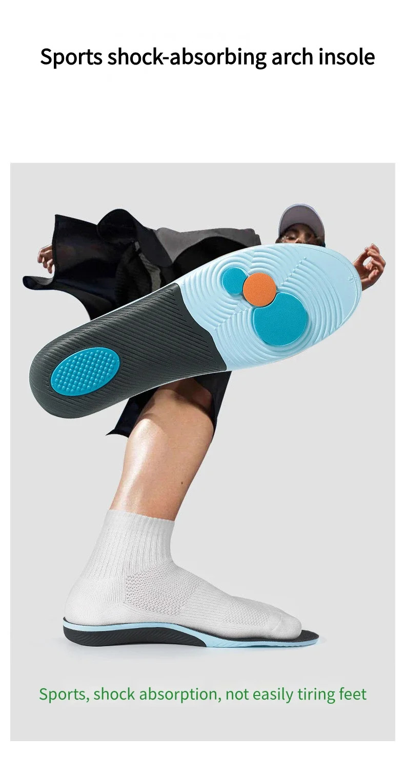 1Pair Orthopedic Pads Sports Shoes Insoles Arch Support Insole for Feet Plantar