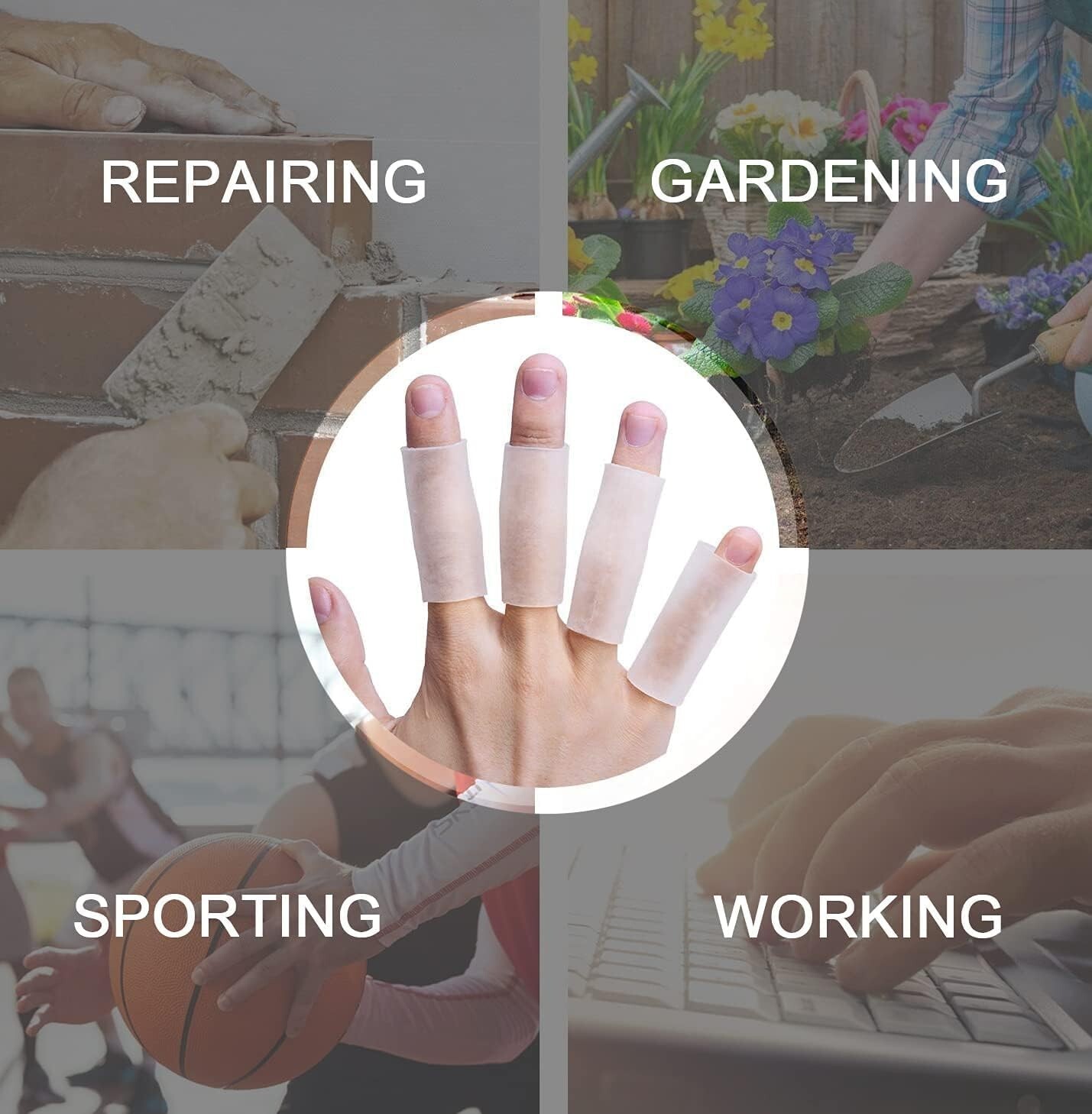 Durable Finger Covers – 20PCS of Gel Protection for Sports & Everyday Comfort