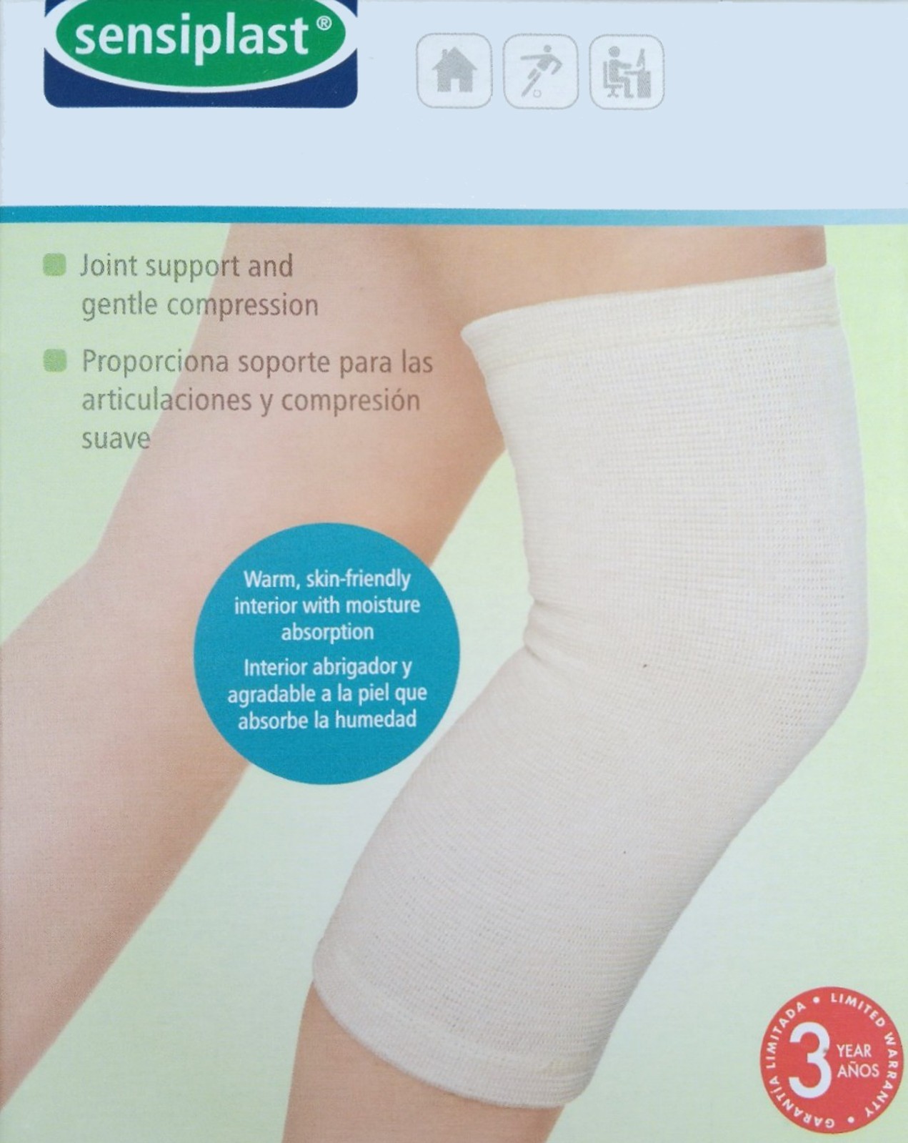 Knee Sleeve for Joint Support and Gentle Compression S/M L/XL Copper Thread