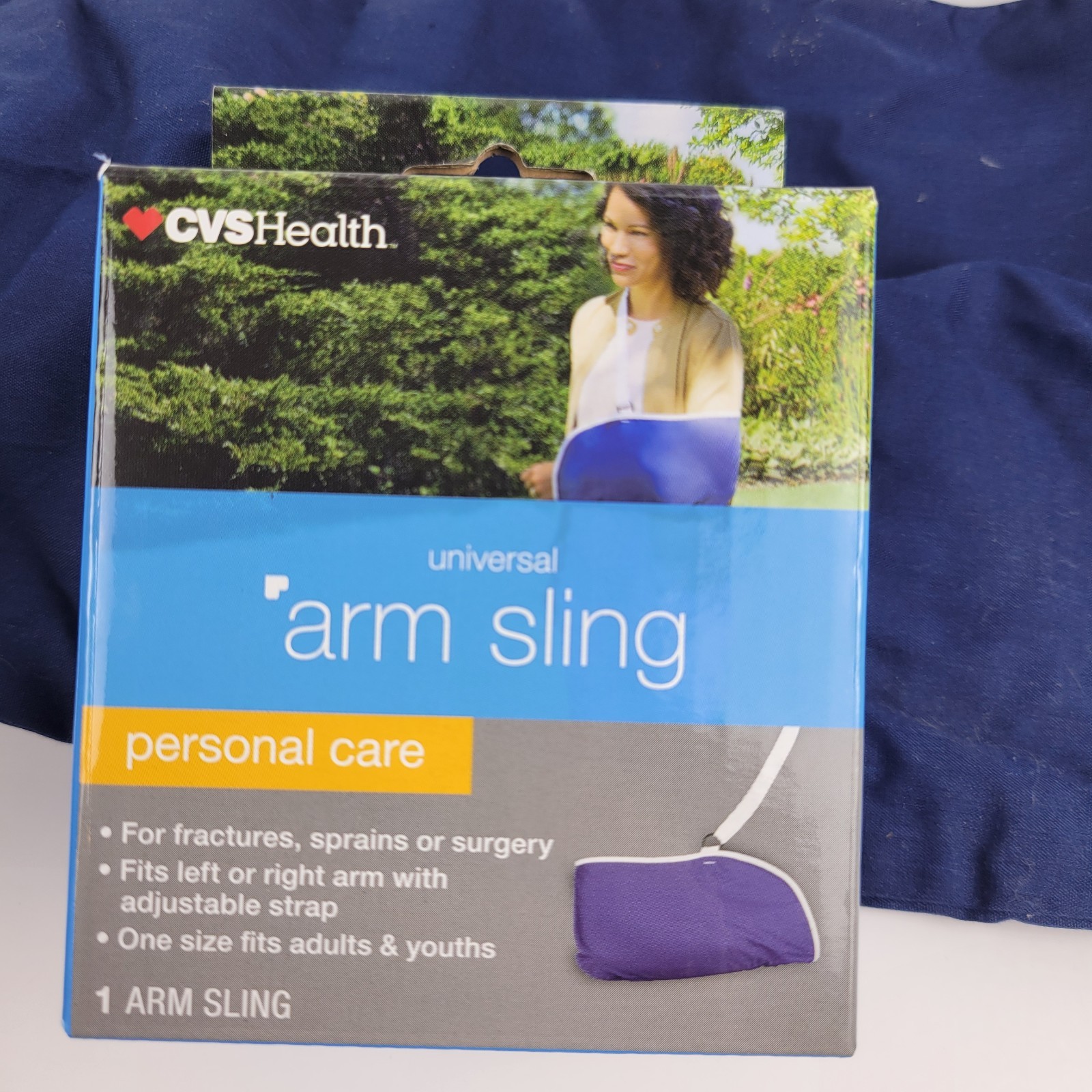 CVS Health Universal Arm Sling One Size Fits All Blue