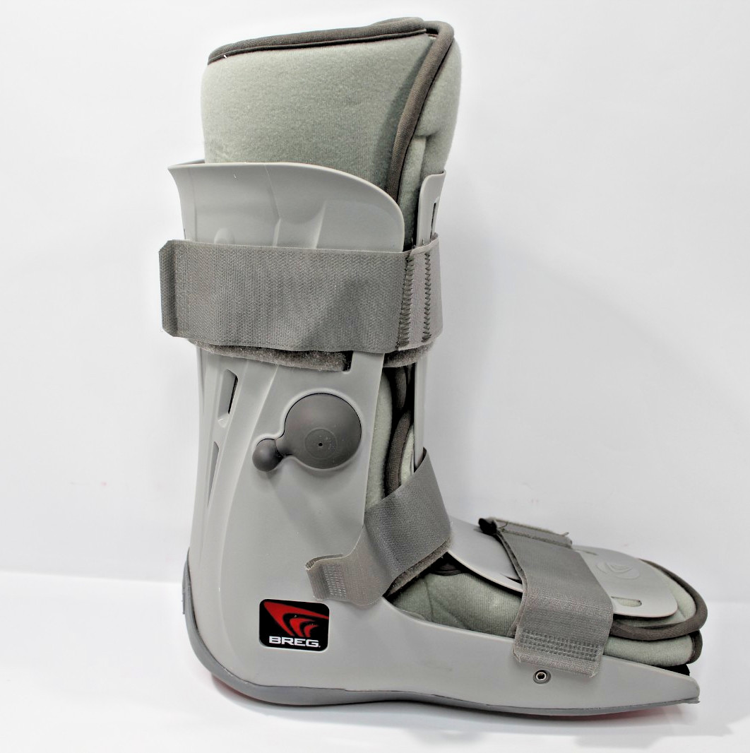 Breg Walking Boot Large Gray Air Cam Male 9 to 12-1/2 and Female 9-1/2 to 13